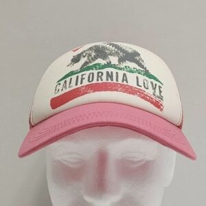 Billabong California Love Bear Trucker Mesh Snapback Hat Cap